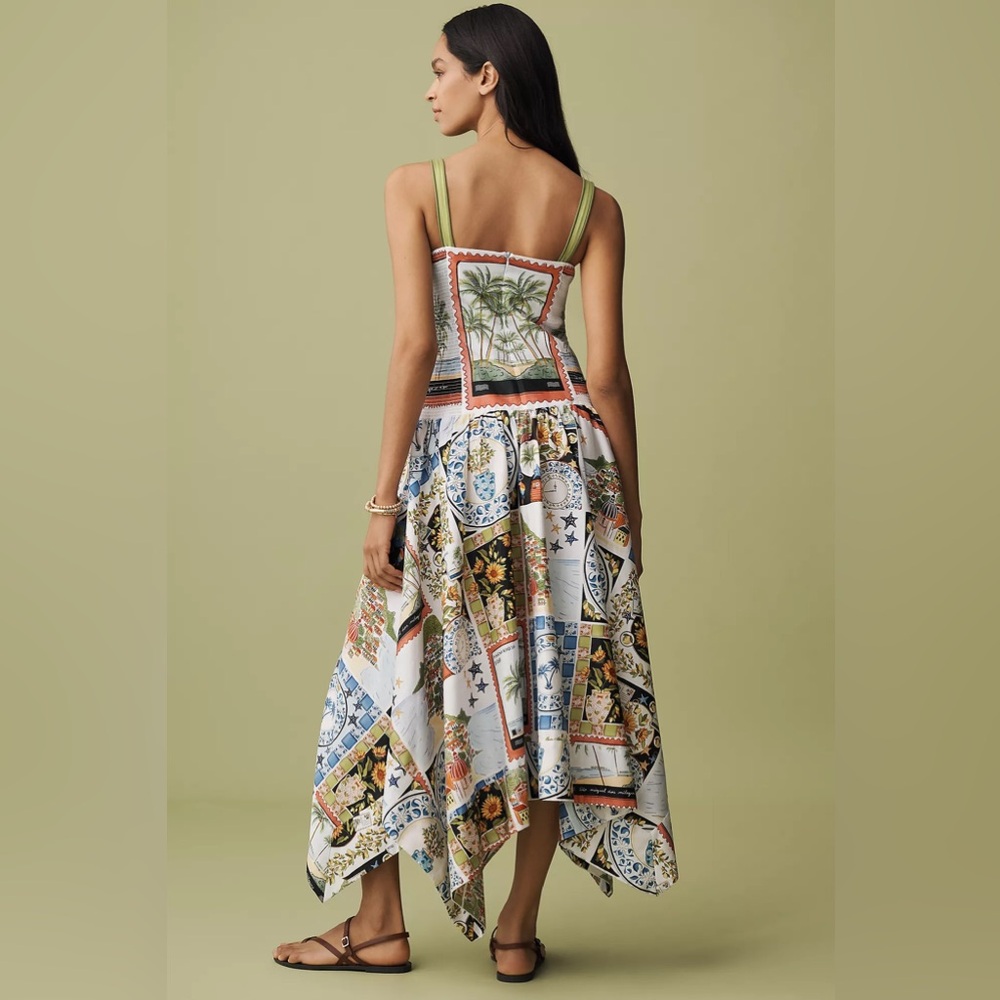 FARM Rio Multicolor Patchwork High-Low Dress - Picture 5 of 16
